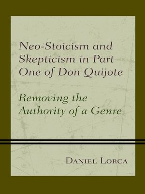 cover image of Neo-Stoicism and Skepticism in Part One of Don Quijote